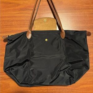 Longchamp Le Pliage L Black Tote Bag